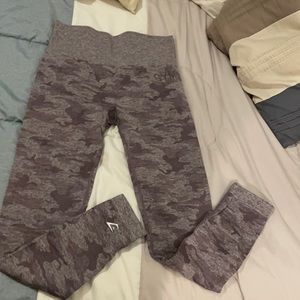 Gymshark purple camo leggings